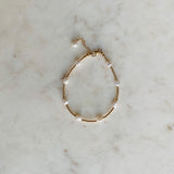 Keshi Pearl and Gold Bracelet