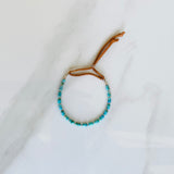 Turquoise & Leather Bracelet