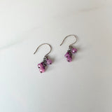 Pink Sapphire Dangle Earrings