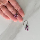Pink Sapphire Dangle Earrings
