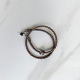 Men’s Bola Leather Wrap with Om Bead