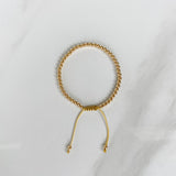 Gold Bead Adjustable Bracelet