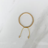 Gold Bead Adjustable Bracelet
