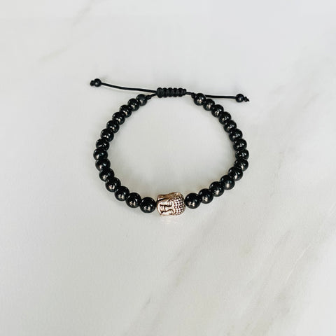 Shungite & Buddha Bracelet