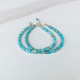 Turquoise Heishi Beaded Bracele