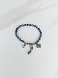 Sapphire and Diamond Heart Bracelet