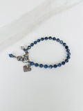 Sapphire and Diamond Heart Bracelet