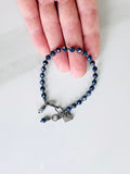 Sapphire and Diamond Heart Bracelet