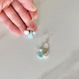 Larimar & Pearl Dangle Earrings