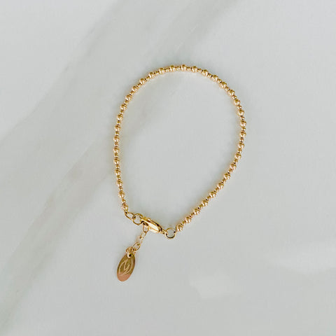 Gold Bead Bracelet