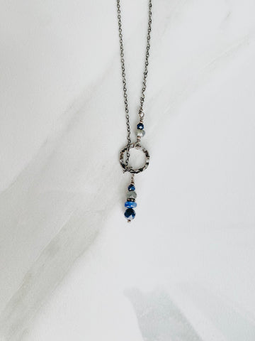 Sapphire Lariat Necklace