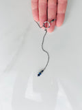 Sapphire Lariat Necklace