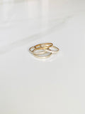 Rose Heart Ring Stack