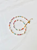 Mixed Gemstone & Pearl Necklace