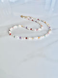 Keshi Pearl and Gemstone Necklace