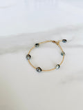 Tahitian Keshi Pearl and Gold Bracelet