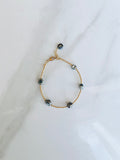Tahitian Keshi Pearl and Gold Bracelet
