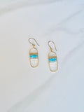 Gemscape Oval Dangle Earrings