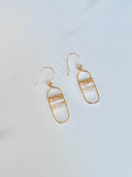 Gemscape Oval Dangle Earrings