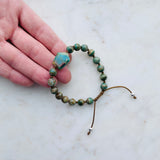 Peruvian Opal Adjustable Bracelet