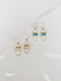 Gemscape Oval Dangle Earrings