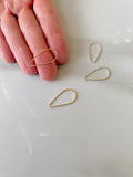 Wishbone Hoop Earrings