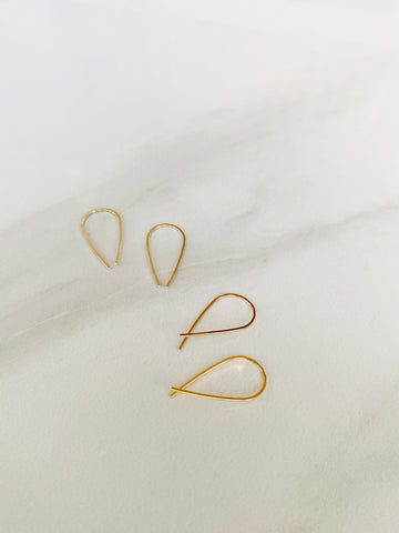 Wishbone Hoop Earrings
