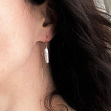 Long Pearl Gold Threader Earrings