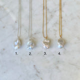 Large Baroque Pearl Necklace (21mm x 17mm)