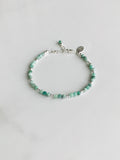 Emerald Gemstone Beaded Bracelet