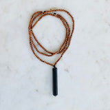 Shungite and Sandalwood Necklace