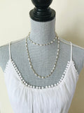 Pearl & Pyrite Beaded Necklace