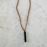 Shungite and Sandalwood Necklace