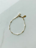 Pearl & Quartz Dainty Bracelet