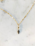 Diamond Arrowhead & Gold Necklace