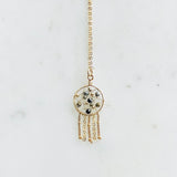 Black & Gold Gemstone Dreamcatcher