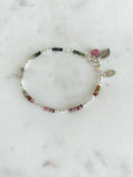 Tourmaline & Silver Nugget Bracelet