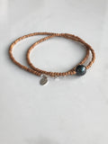 Tahitian Pearl & Sandalwood Necklace