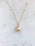 Champagne Baroque Pearl Necklace