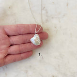 Large Baroque Pearl Necklace (21mm x 17mm)