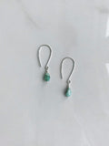Emerald Gemstone Nugget Earrings