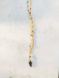 Diamond Arrowhead & Gold Necklace