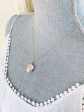 Champagne Baroque Pearl & Gold Necklace