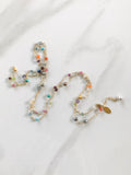 Multi Gemstone & Gold Sunshine Necklace