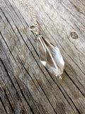 Light Smoky Quartz Long Pendant Necklace