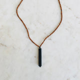 Shungite and Sandalwood Necklace