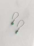 Emerald Gemstone Nugget Earrings