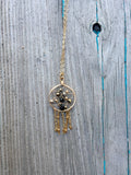 Black & Gold Gemstone Dreamcatcher