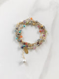 Multi Gemstone & Gold Sunshine Necklace
