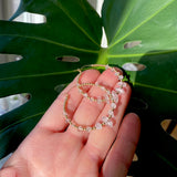 Herkimer Diamond Crystal Hoop Earrings